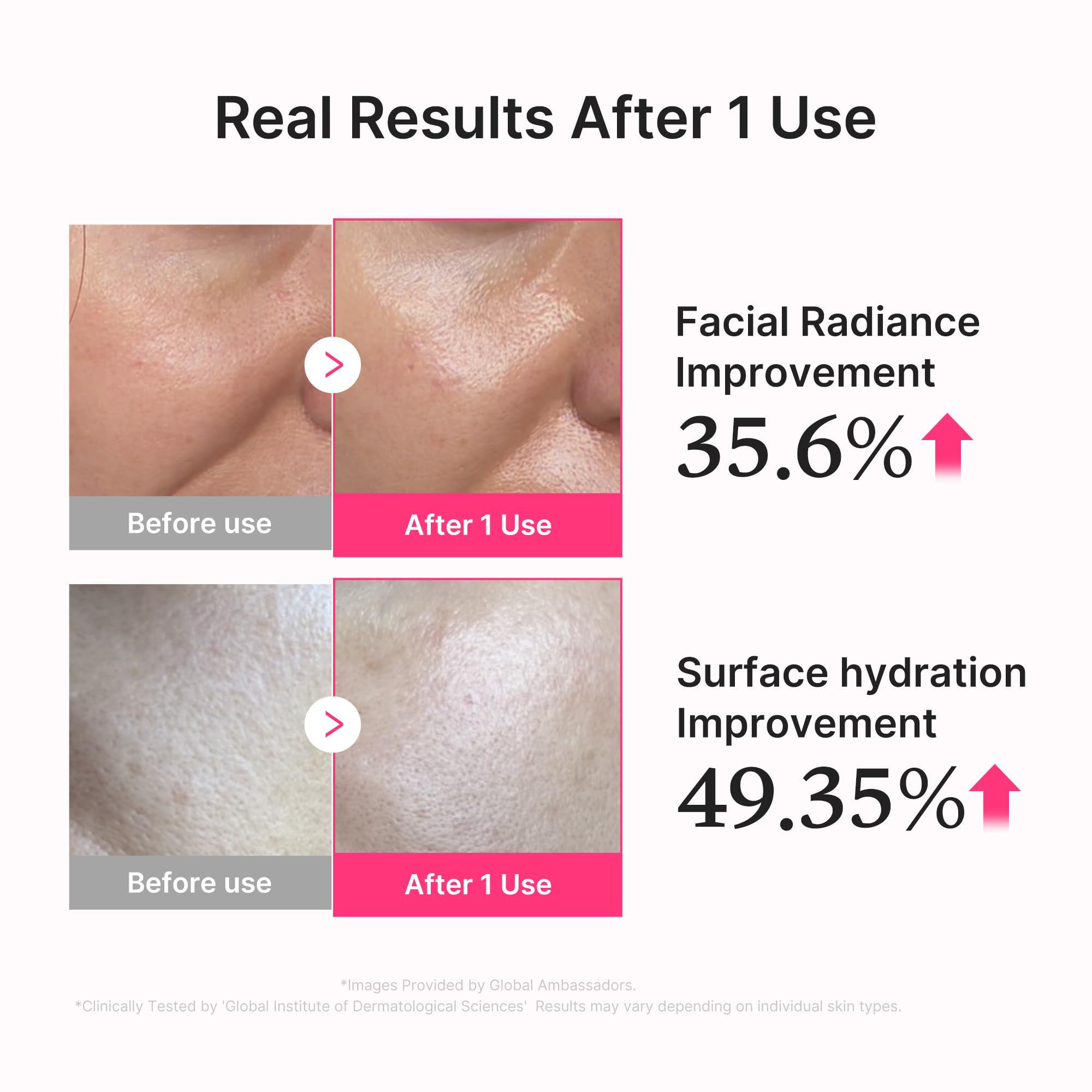 Medicube PDRN Pink Collagen Glow Serum micro-bubbles highlight rich hydration