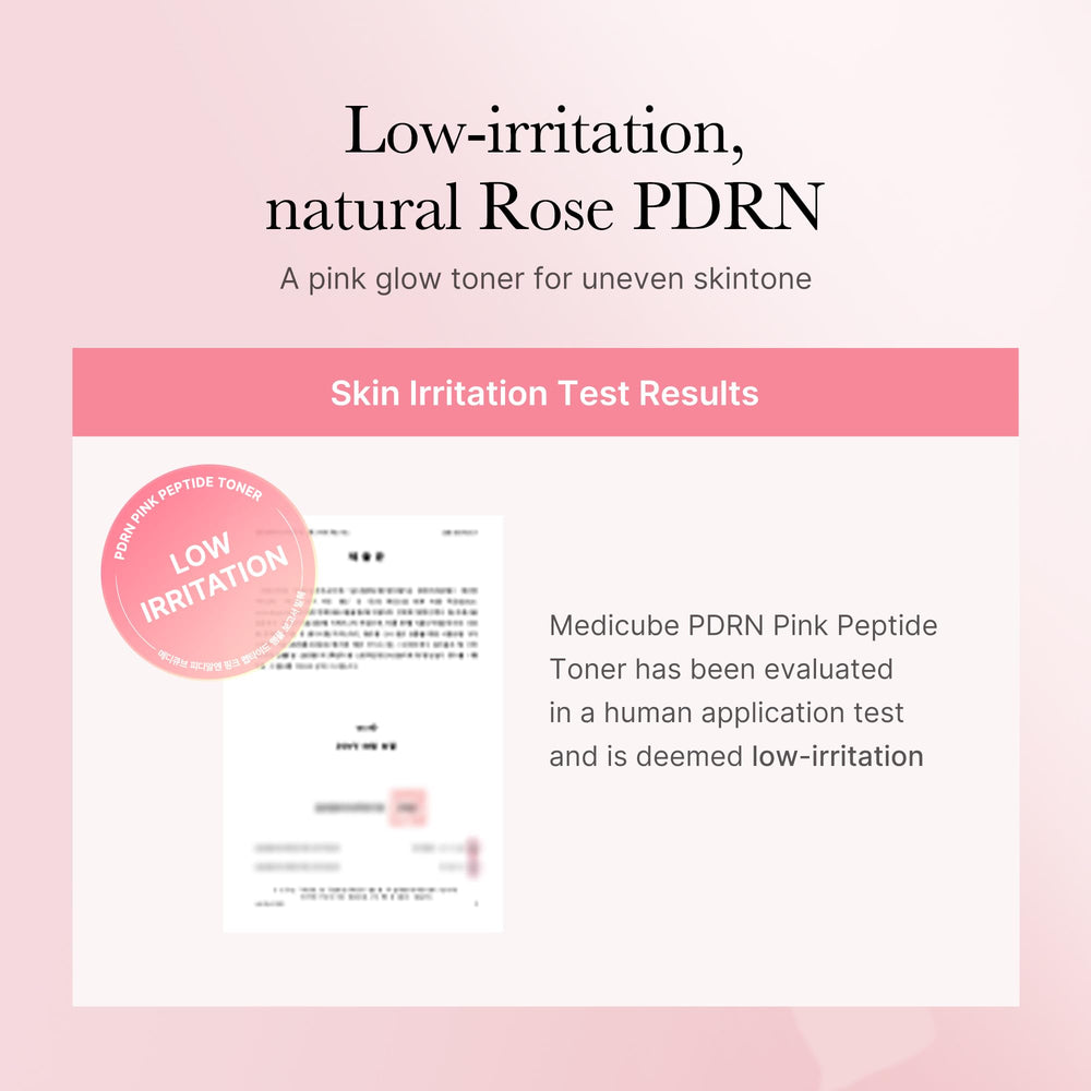 Medicube PDRN Toner closeup shows a light, non-sticky texture.