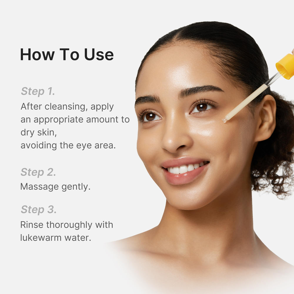 Medicube Peel Shot with Turmeric on skin shows refreshed, smooth appearance.