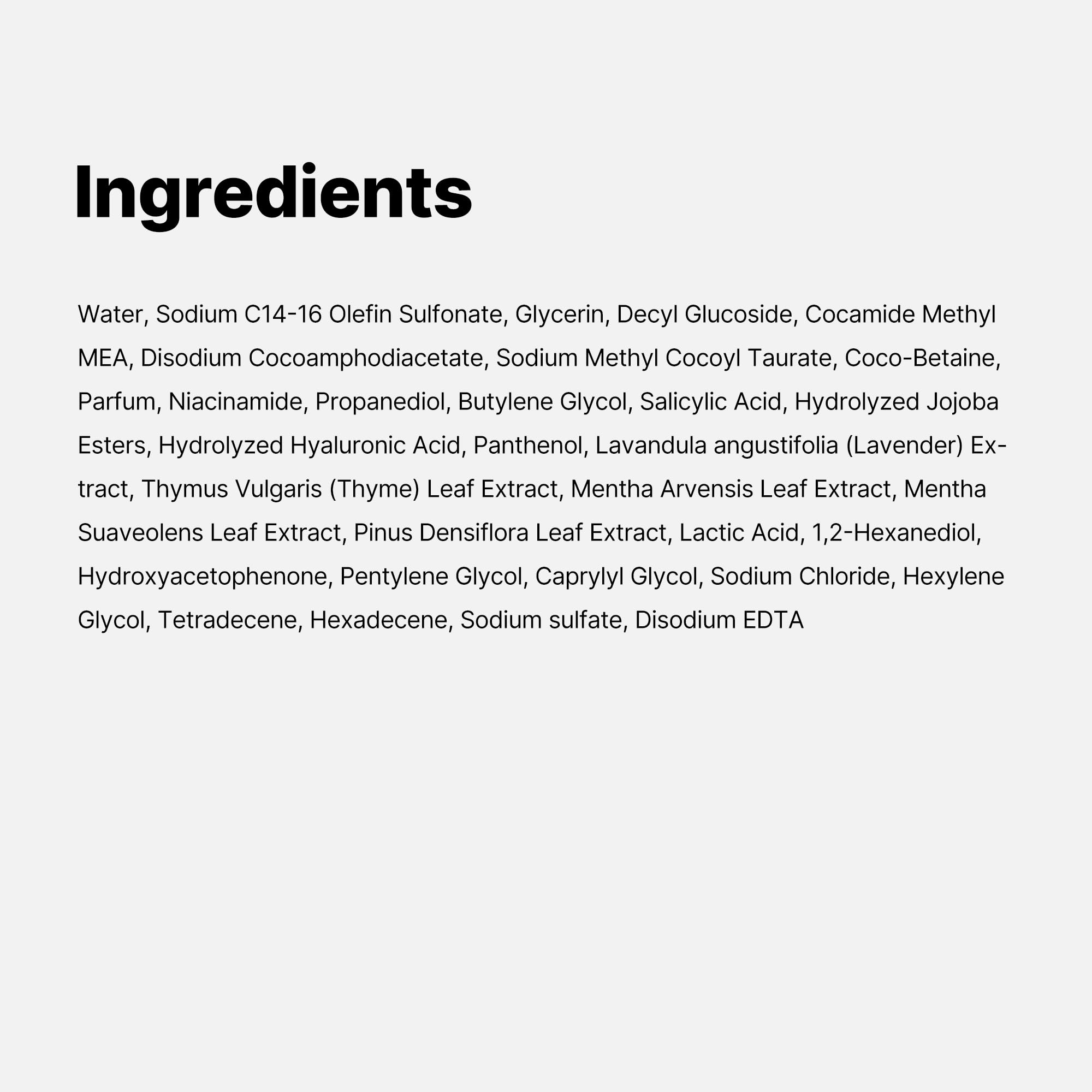 Medicube Red Body Wash niacinamide supports balanced skin texture.