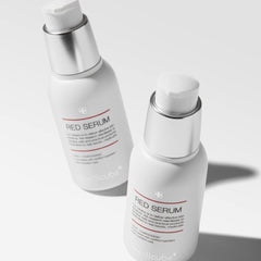 Medicube Red Serum 2.0 pump-dispense image for easy, quick routine application.