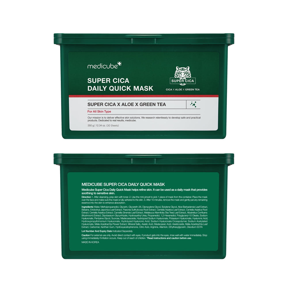Medicube Super Cica daily quick mask full-face use recommended