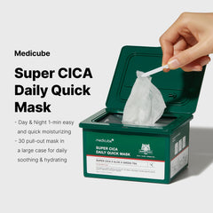 Medicube Super Cica daily quick mask cooling effect on skin