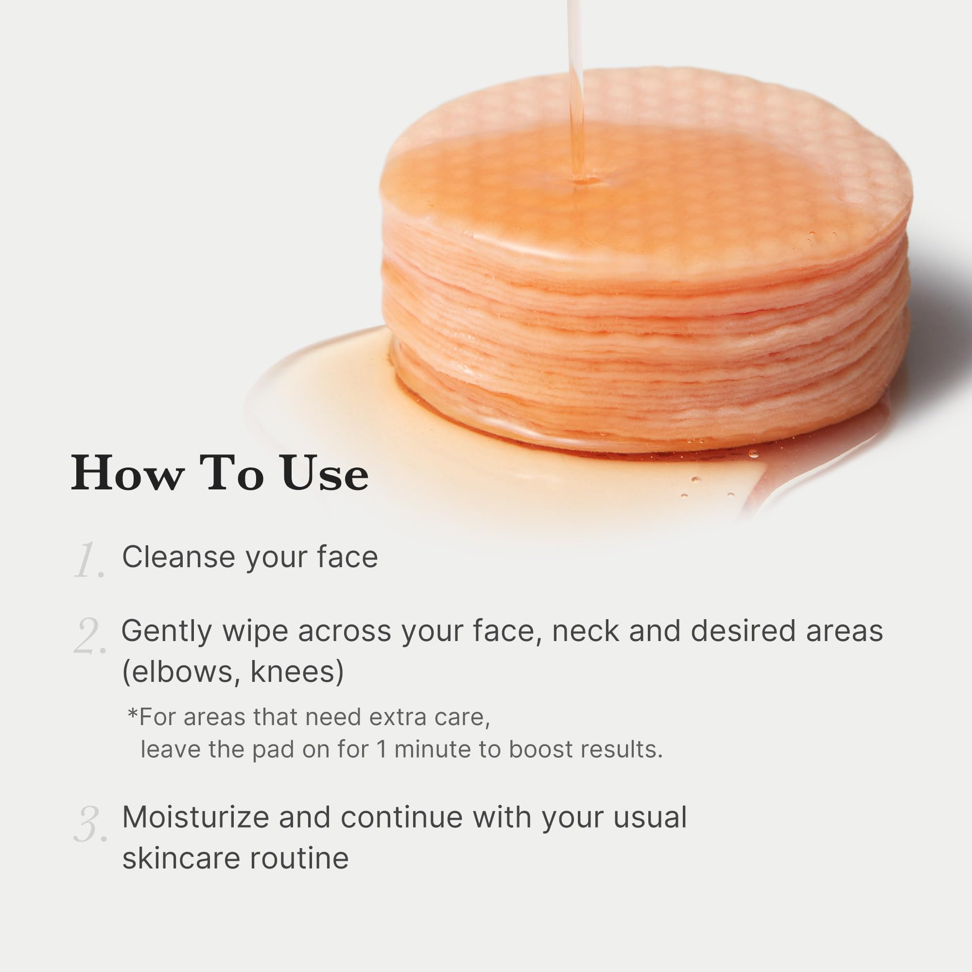Pack shot showing Medicube Toner Pads with 70 pads for daily use.