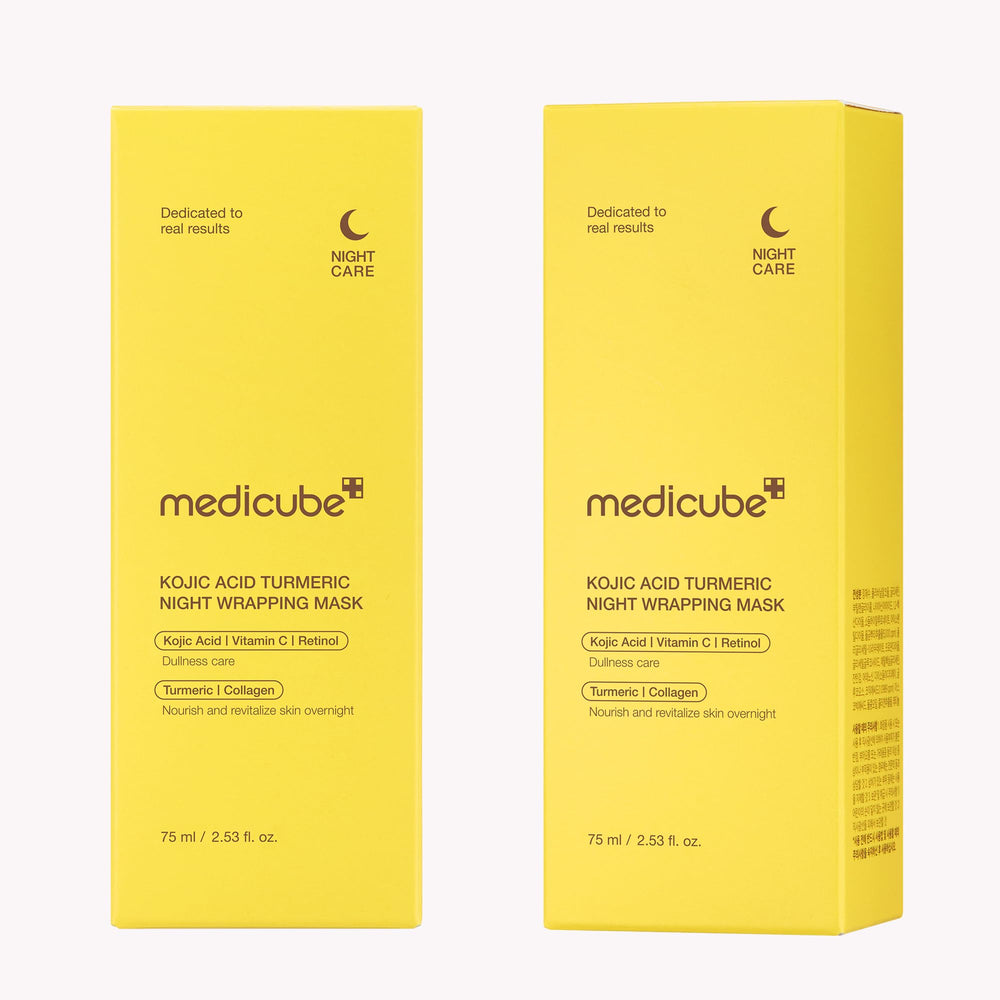 Medicube Wrapping Mask packaging highlights 2.53 oz size for home use.