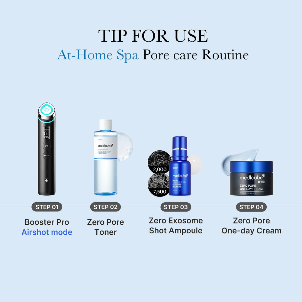 Medicube Zero Pore Toner as a morning skincare routine step.