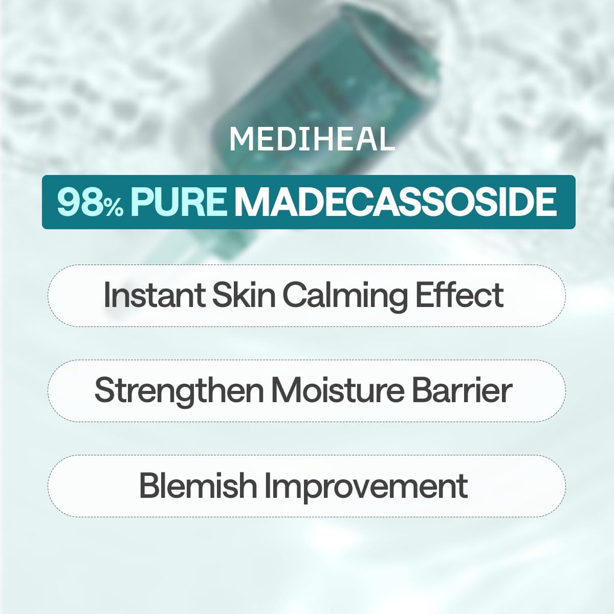 Mediheal Madecassoside sheet material close-up reveals breathable texture