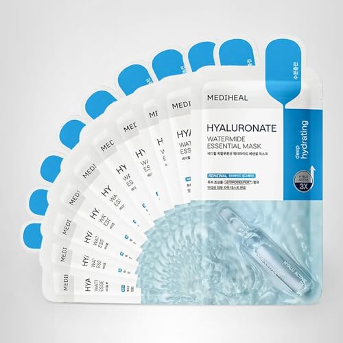 Mediheal mask usage showing steps for optimal serum absorption.