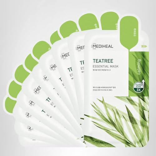 Mediheal Tea Tree Mask cooling sensation while worn.