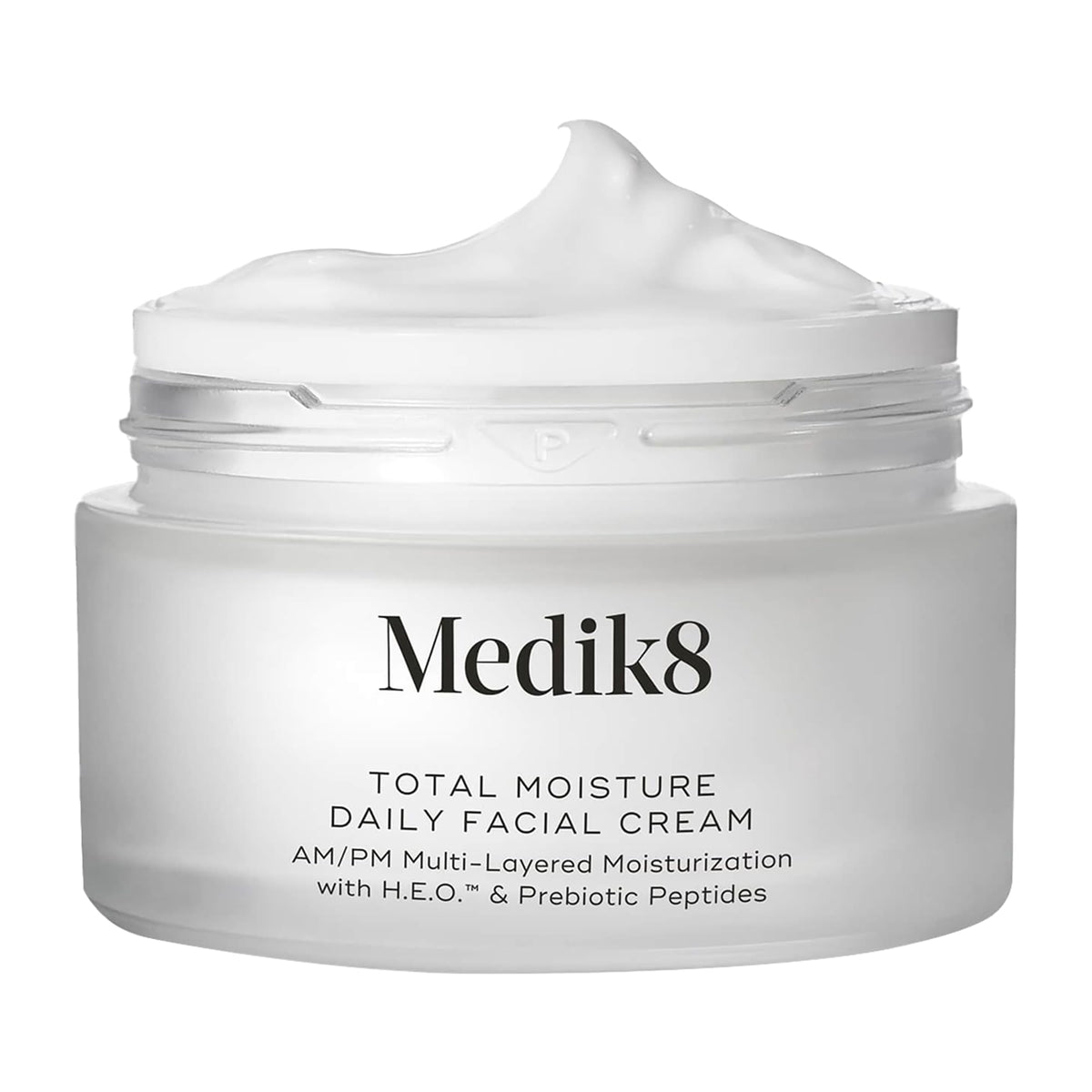 Medik8 Total Moisture bottle close-up highlighting all-day hydration.