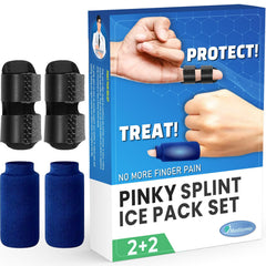 MEDILYMER Pinky splint 2-2 set for immobilization and support during healing.