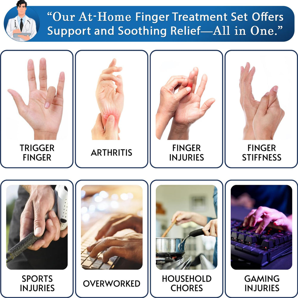 MEDILYMER Pinky treatment-day-night solution helps manage finger discomfort.