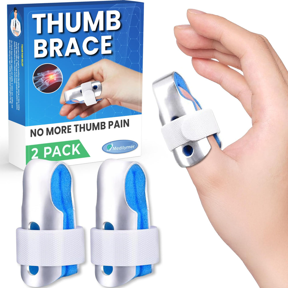 MEDILYMER Thumb Brace 2-Pack front view for secure immobilization