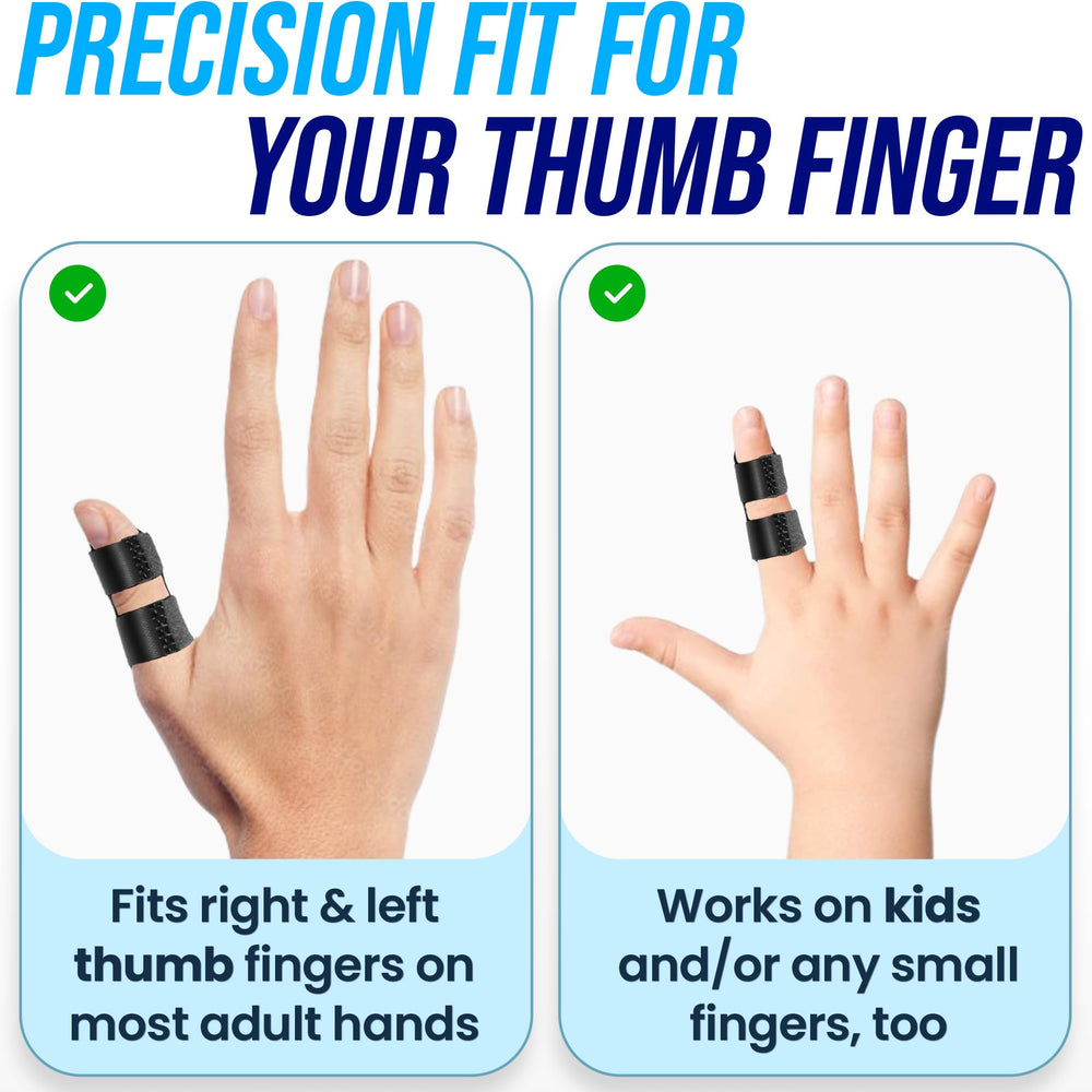 MEDILYMER Thumb Splint adjustable straps ensure a secure, comfortable fit.