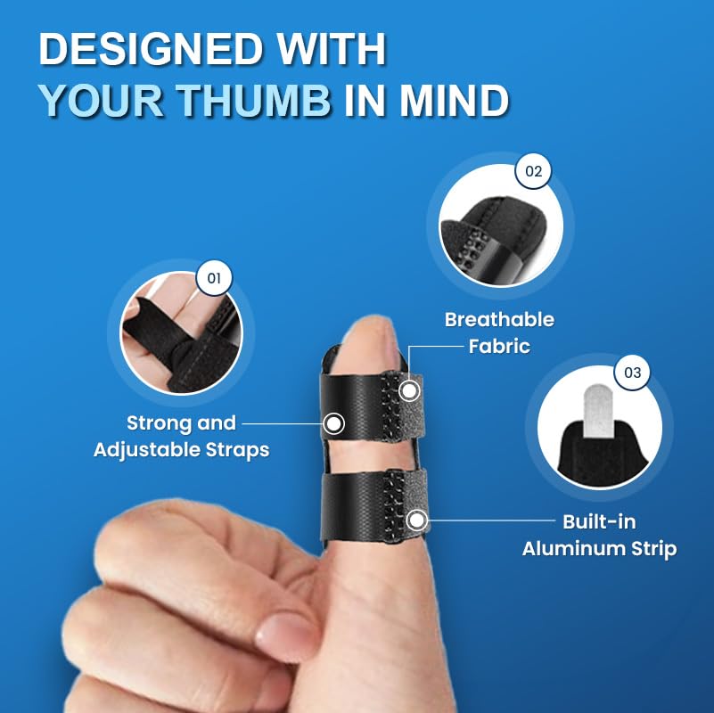 MEDILYMER Thumb Splint ventilation holes keep skin cool during wear.