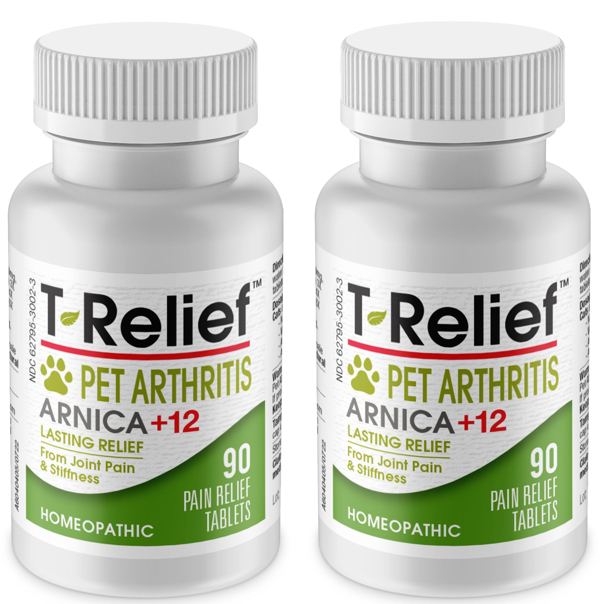 MediNatura T-Relief bottle pouring tablets for easy dosing and mobility support.