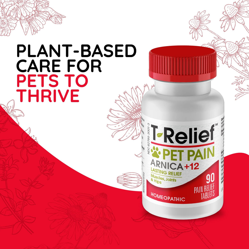 MediNatura T-Relief tablets for dogs, cats, horses offer convenient support.