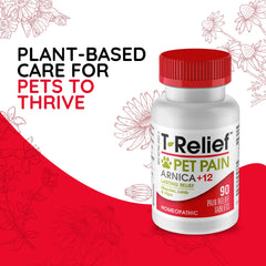 MediNatura T-Relief tablets for dogs, cats, horses offer convenient support.