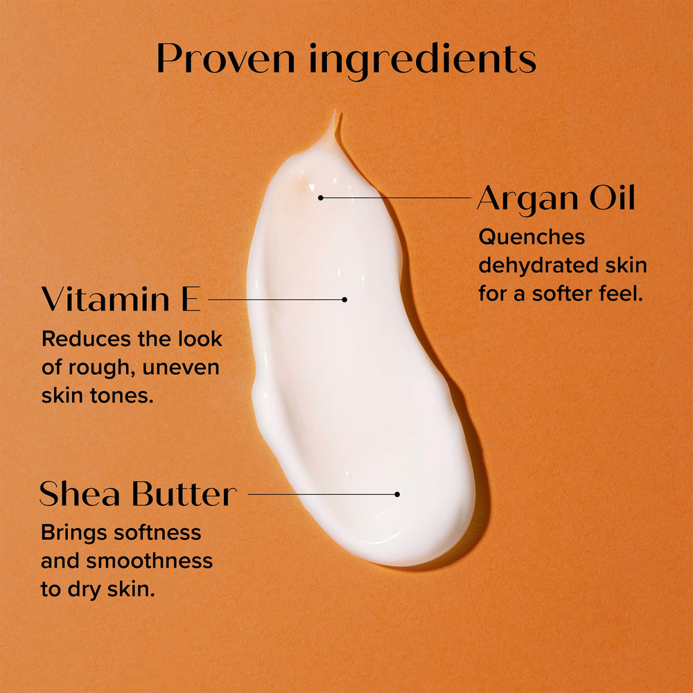 Medix 5.5 Argan Oil Cream applied to hands for dry skin relief.