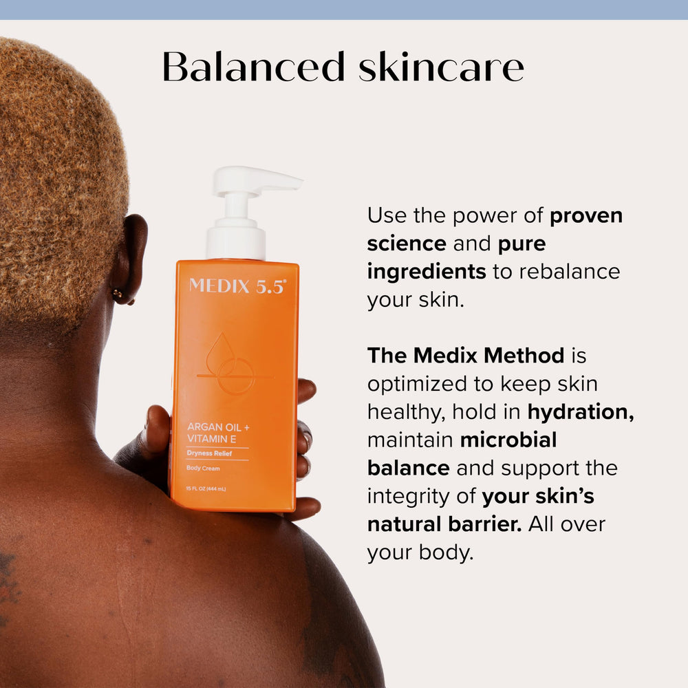 Lotus and coffee bean extracts in Medix 5.5 Argan Oil Cream for elasticity.