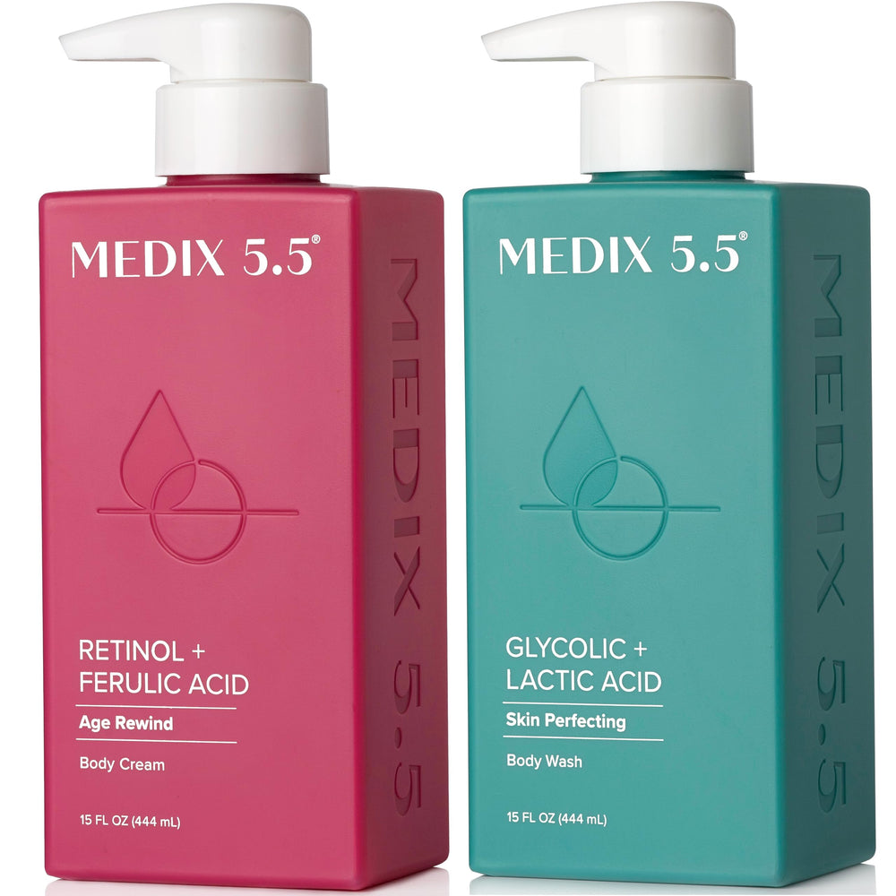 Medix 5.5 exfoliating face wash bottle with refreshing foam for smoother skin