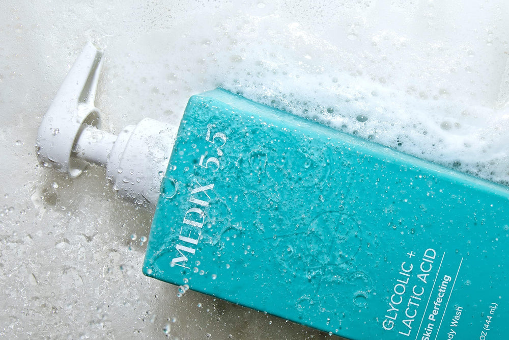 Medix 5.5 versatile cleanser for face and body in daily routine.