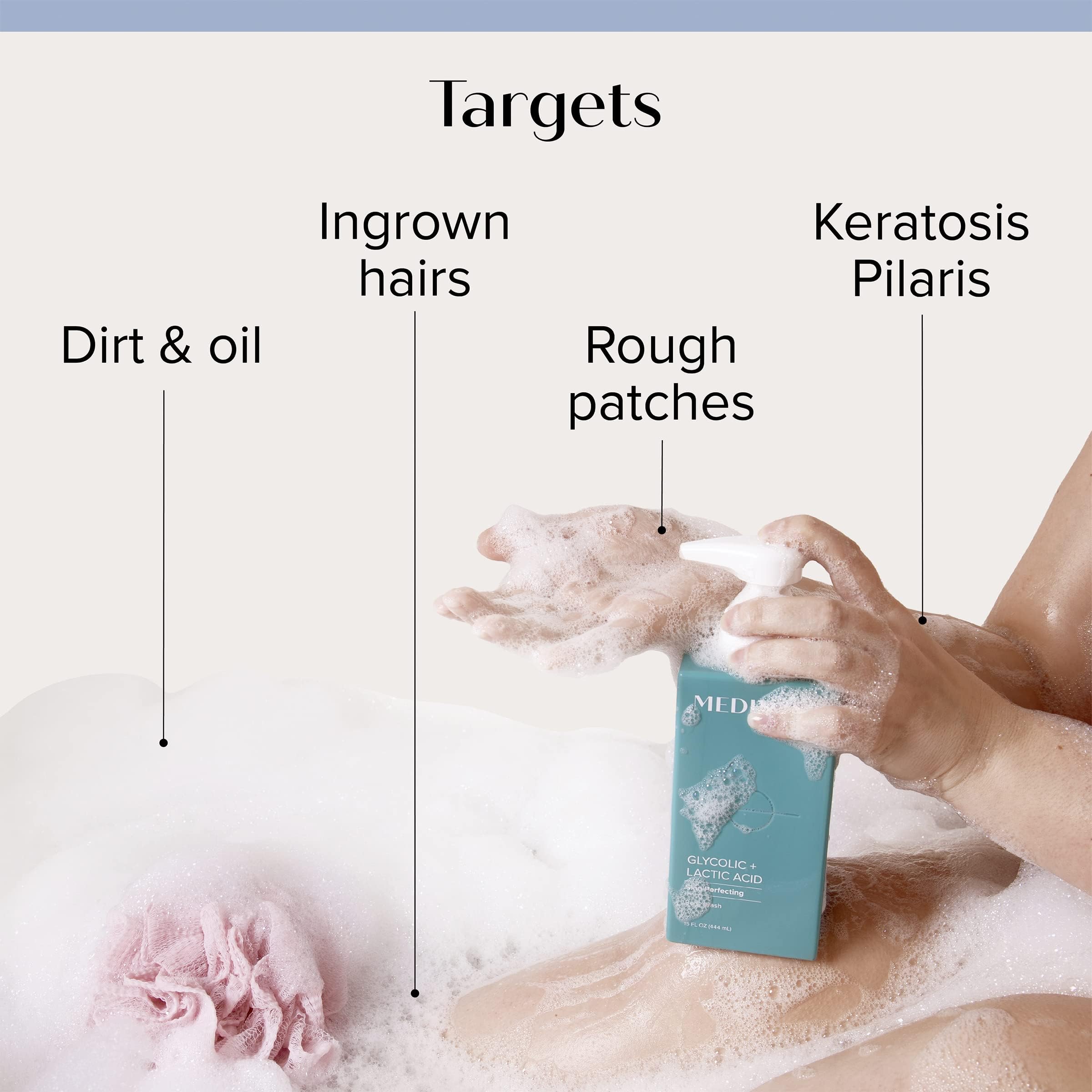 Medix 5.5 face wash foam closeup showing cooling cleansing action