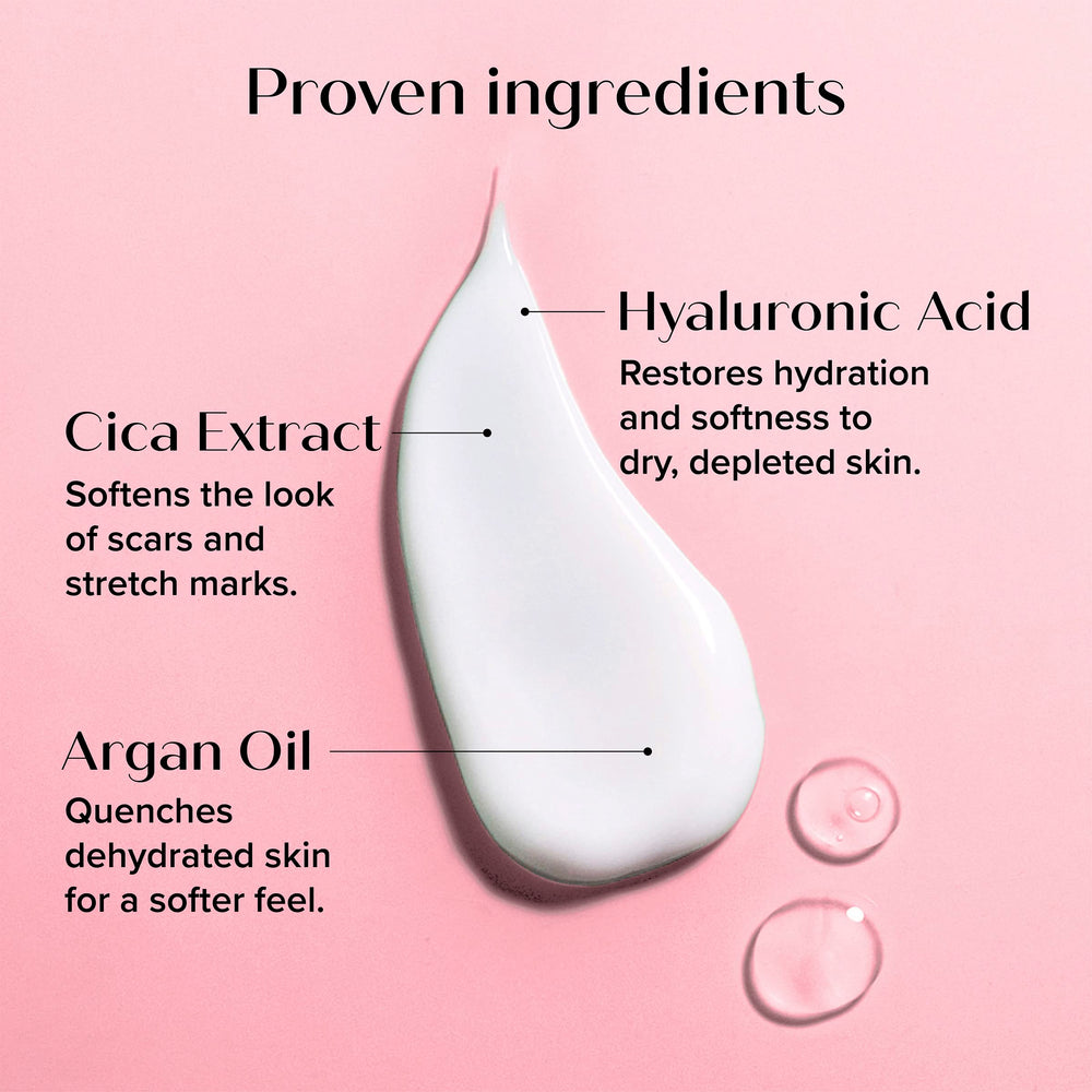 Medix 5.5 Hyaluronic Acid Cream texture close-up highlights creamy absorption.