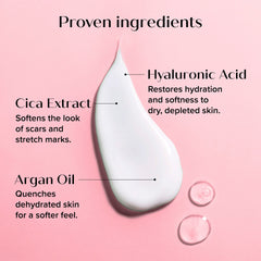Medix 5.5 Hyaluronic Acid Cream texture close-up highlights creamy absorption.