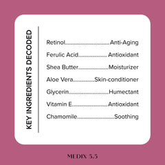 Medix 5.5 vitamin E green tea cream jar with antioxidant support.