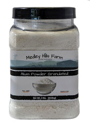 Medley Hills Farm Alum Powder bottle for versatile kitchen and crafts applications