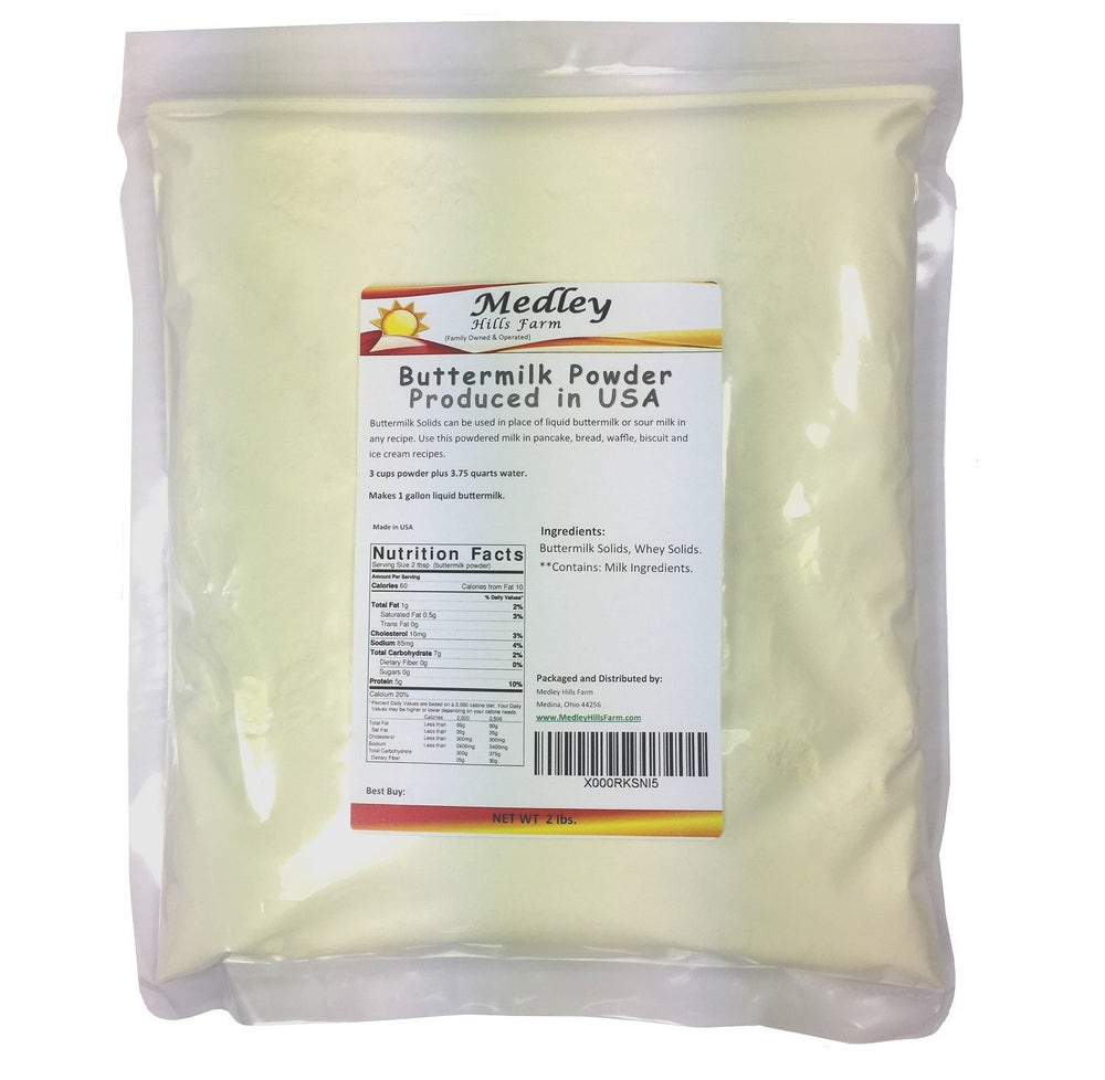 Medley Hills Farm buttermilk powder 2lb bag ideal for baking