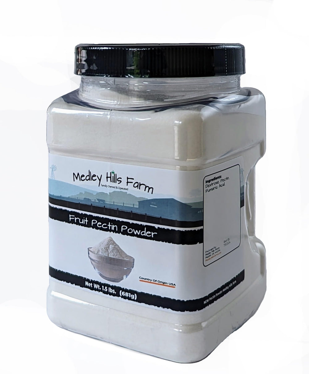 Medley Hills Farm fruit pectin powder used to make jam batch