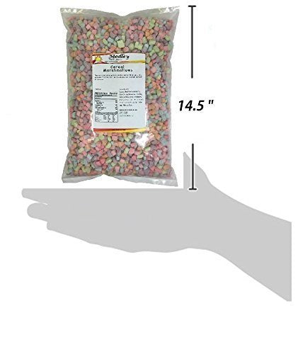Medley Hills Farm heat-sealed bag preserves freshness of colorful marshmallow bits.