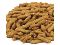 Medley Hills Farm salted honey roasted sesame sticks, crunchy snack to top salads.