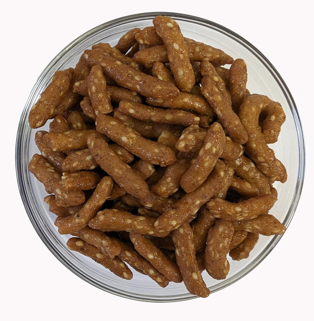 Medley Hills Farm sesame sticks with a light honey glaze for a sweet-salty bite