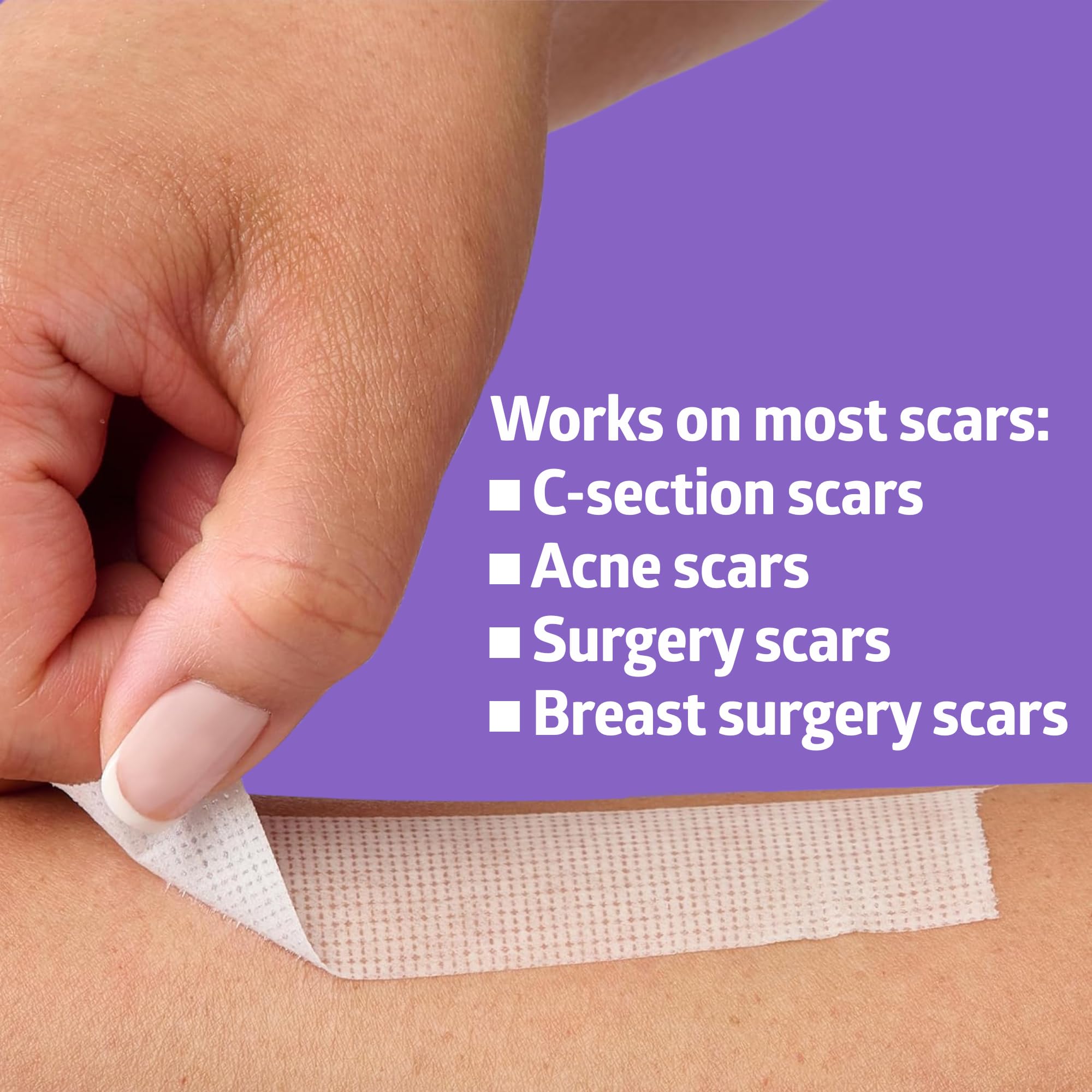 Gentle removal shown as tape peels away smoothly.