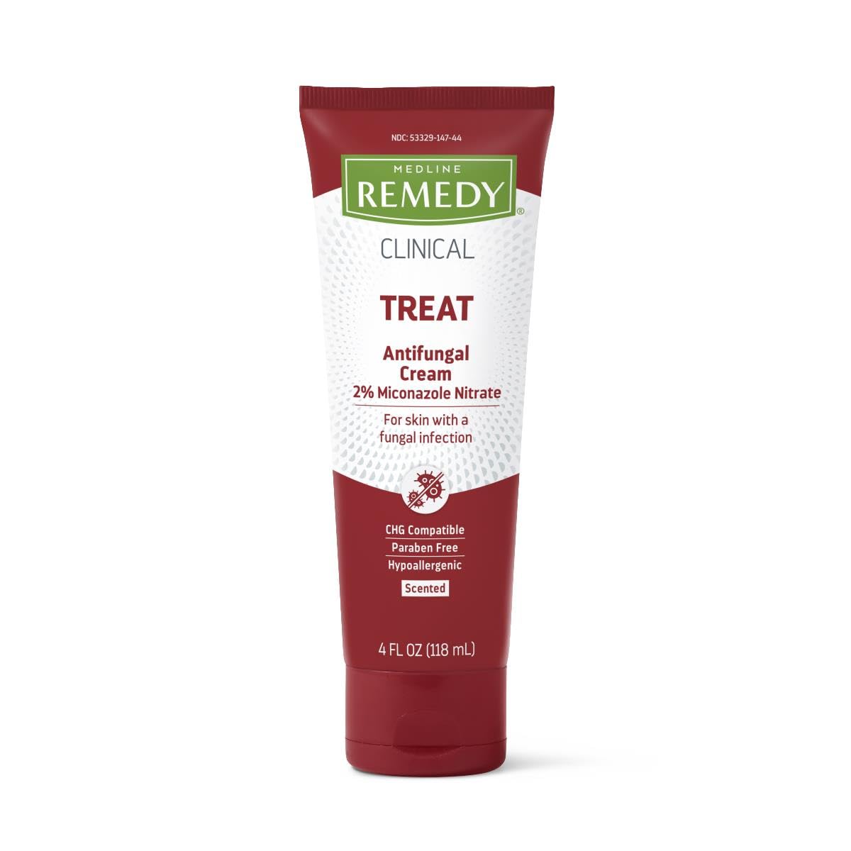 Medline Remedy antifungal cream bottle for at-home treatment of common fungal infections