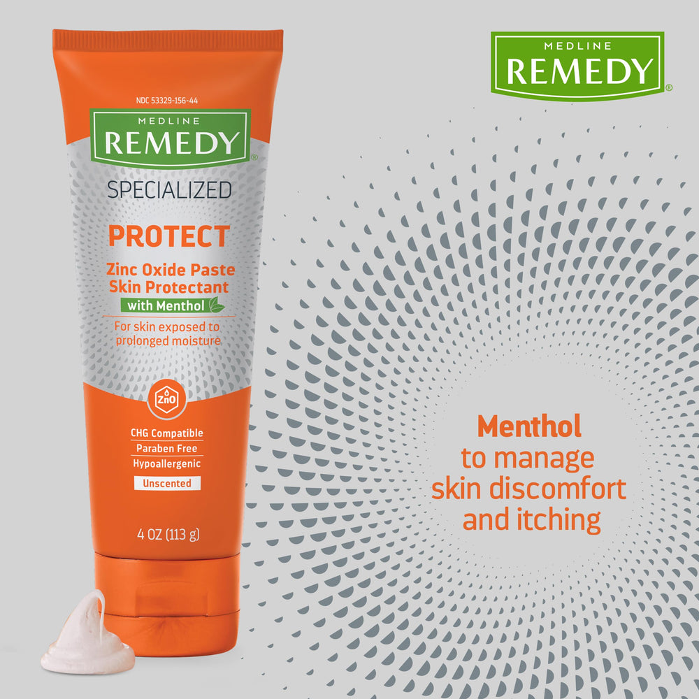 Medline Remedy diaper-rash-care paste ready for topical protection and comfort.