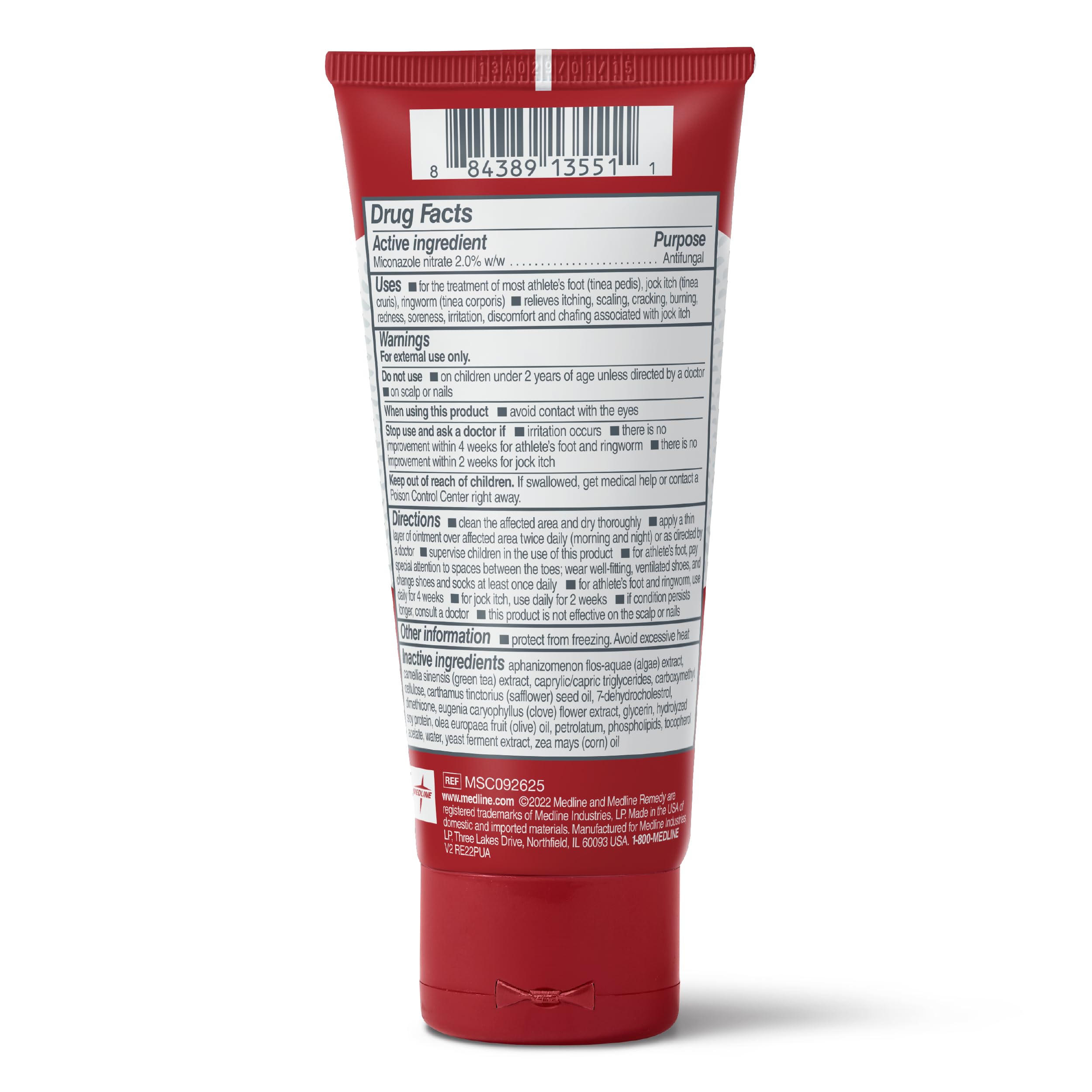 Medline Remedy nutrient complex with botanicals for gentle skin soothing.