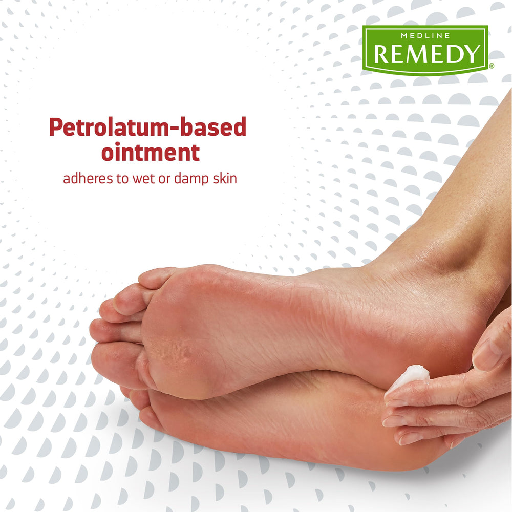 Medline Remedy paraben-free formula label highlighting sensitivity-friendly ingredients.