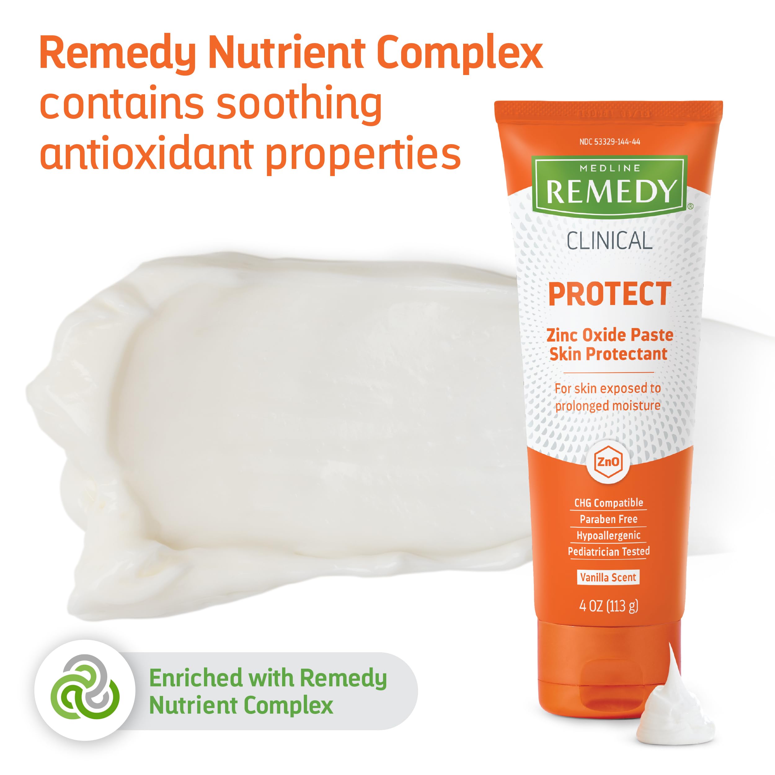 Close-up of paste texture highlighting petrolatum barrier and nourishing oils.