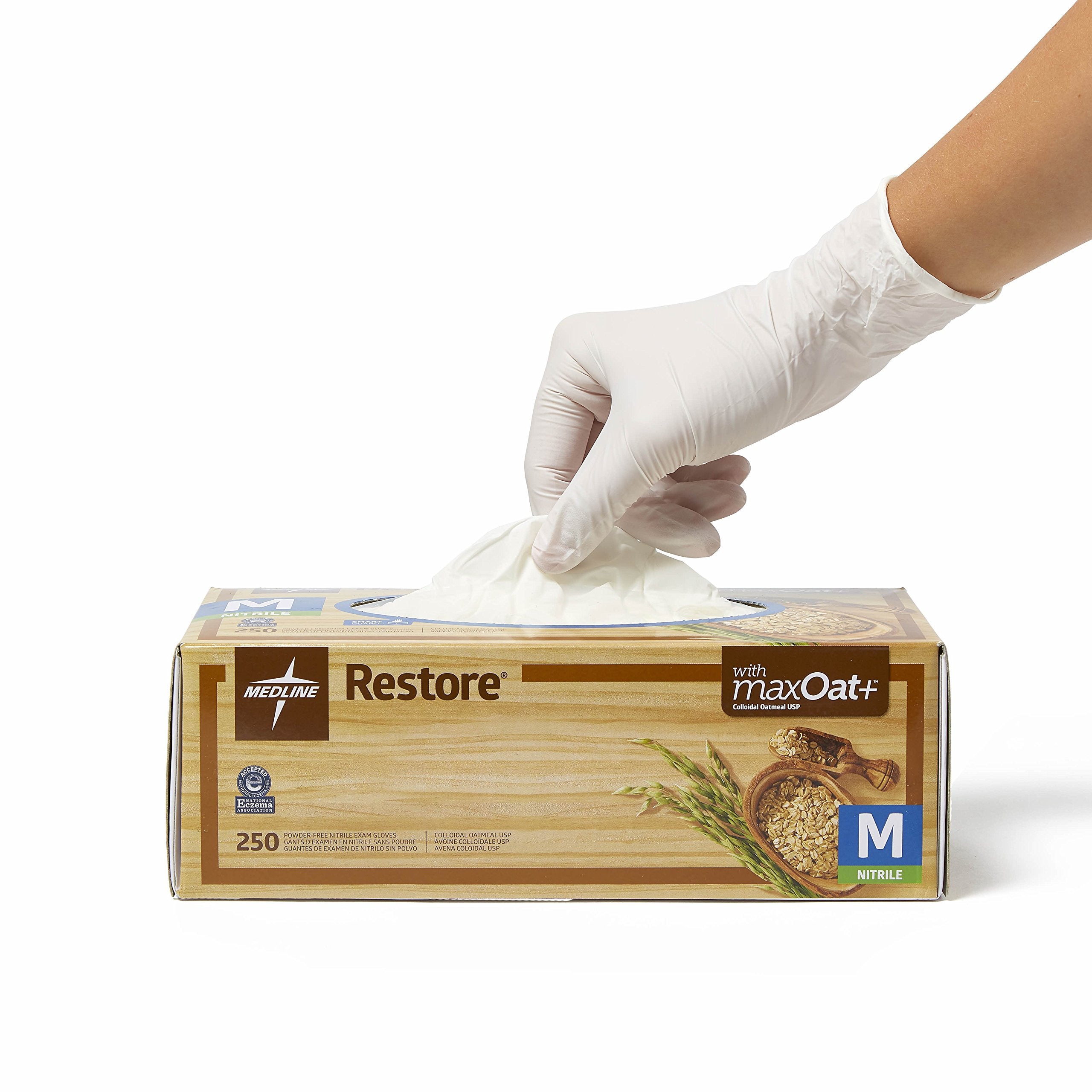 Medline Restore 250-count box suitable for healthcare and home use