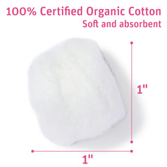 Medline Simply Soft 100% cotton for gentle, lint-free application.