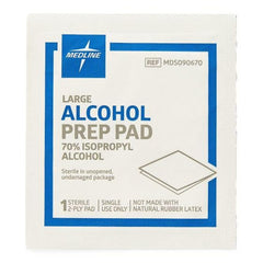 Medline large pads used for injection prep in clinical or home settings