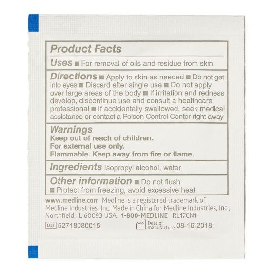 Medline sterile pads kit for ready-to-use antiseptic routine