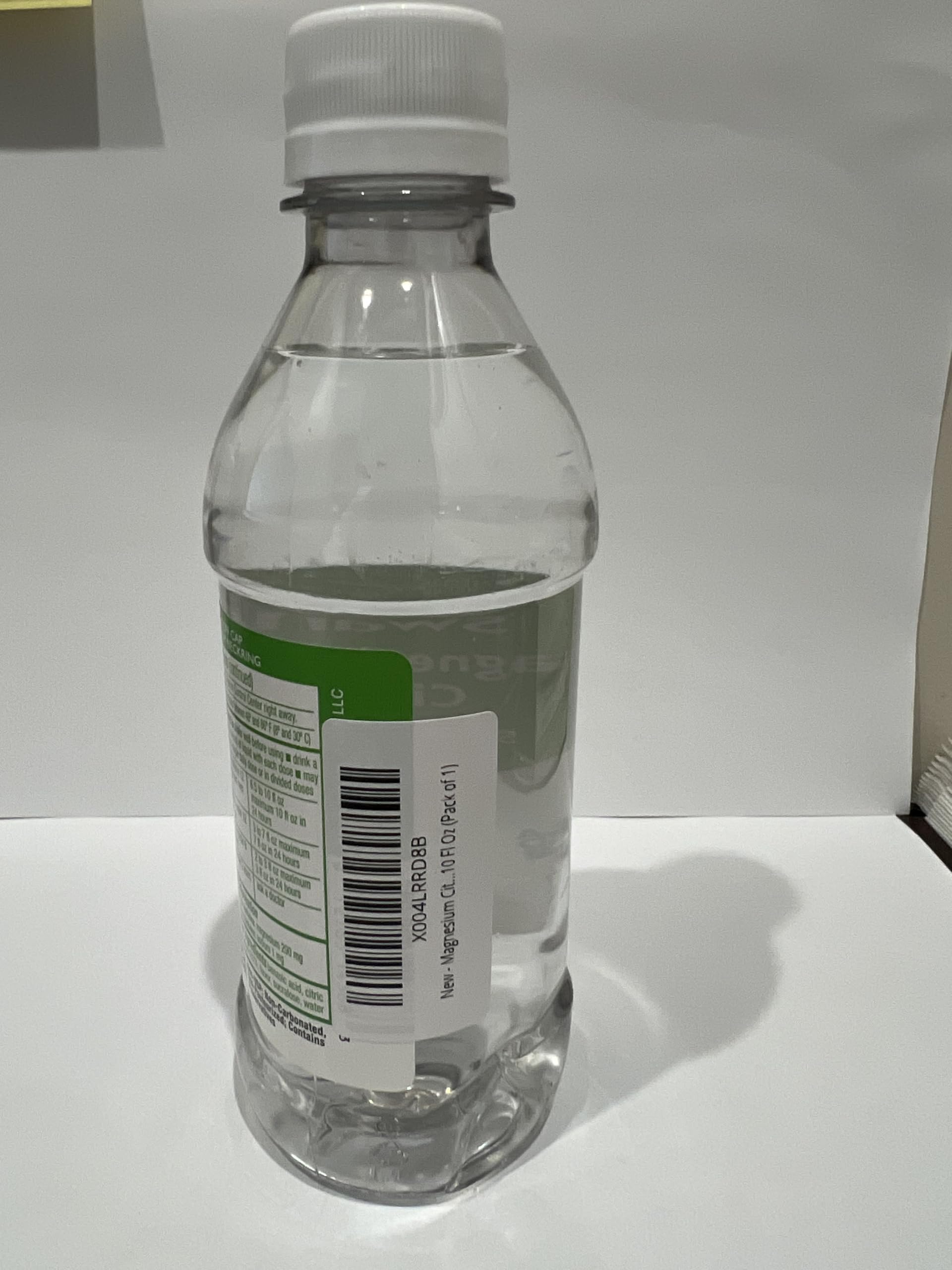 MedRite Magnesium Citrate lemon flavor in a glass for convenient digestion support.