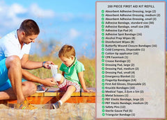 MedSoft emergency blanket and wipes suitable for car or home safety