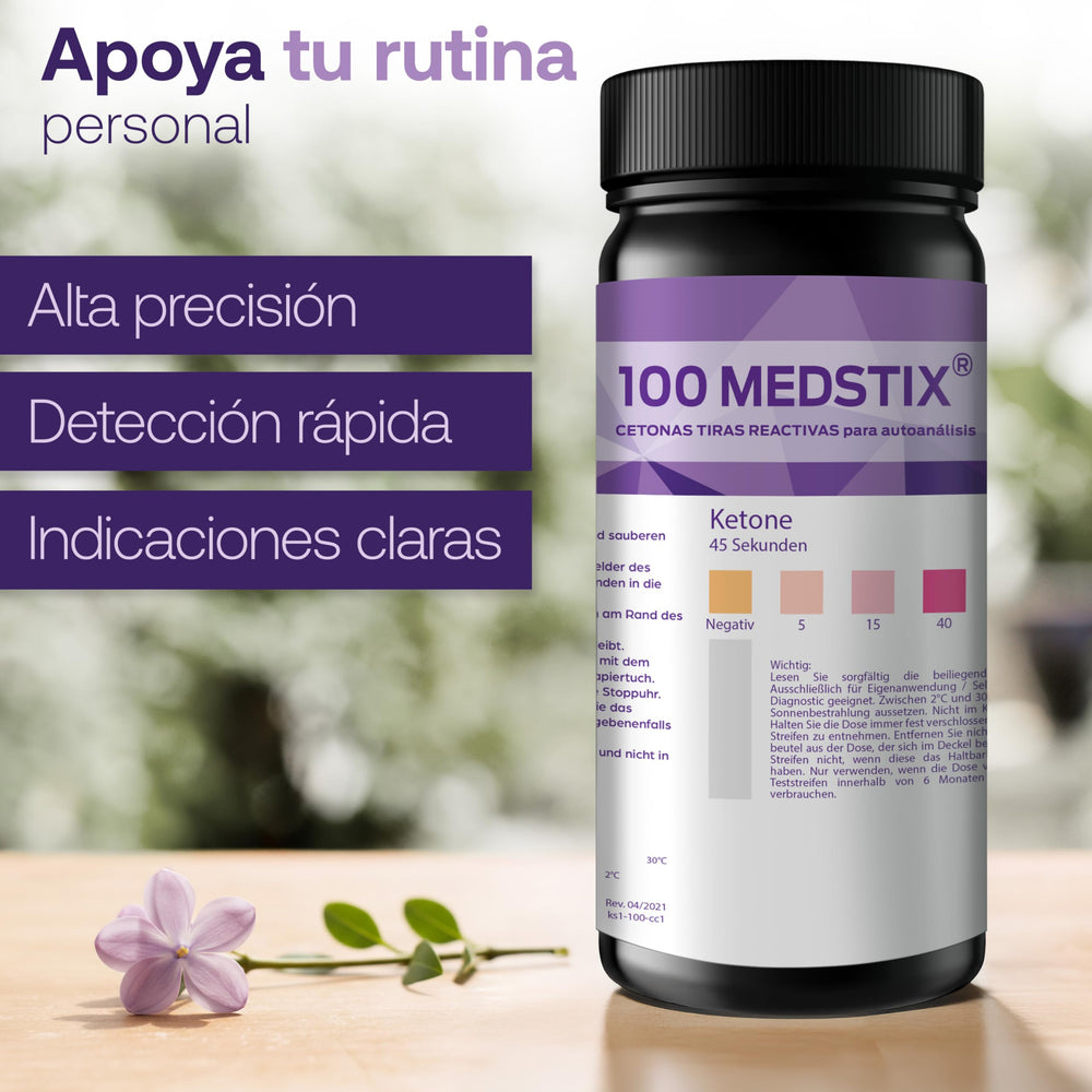 MedStix 100-count tube stores strips dry for dependable daily use
