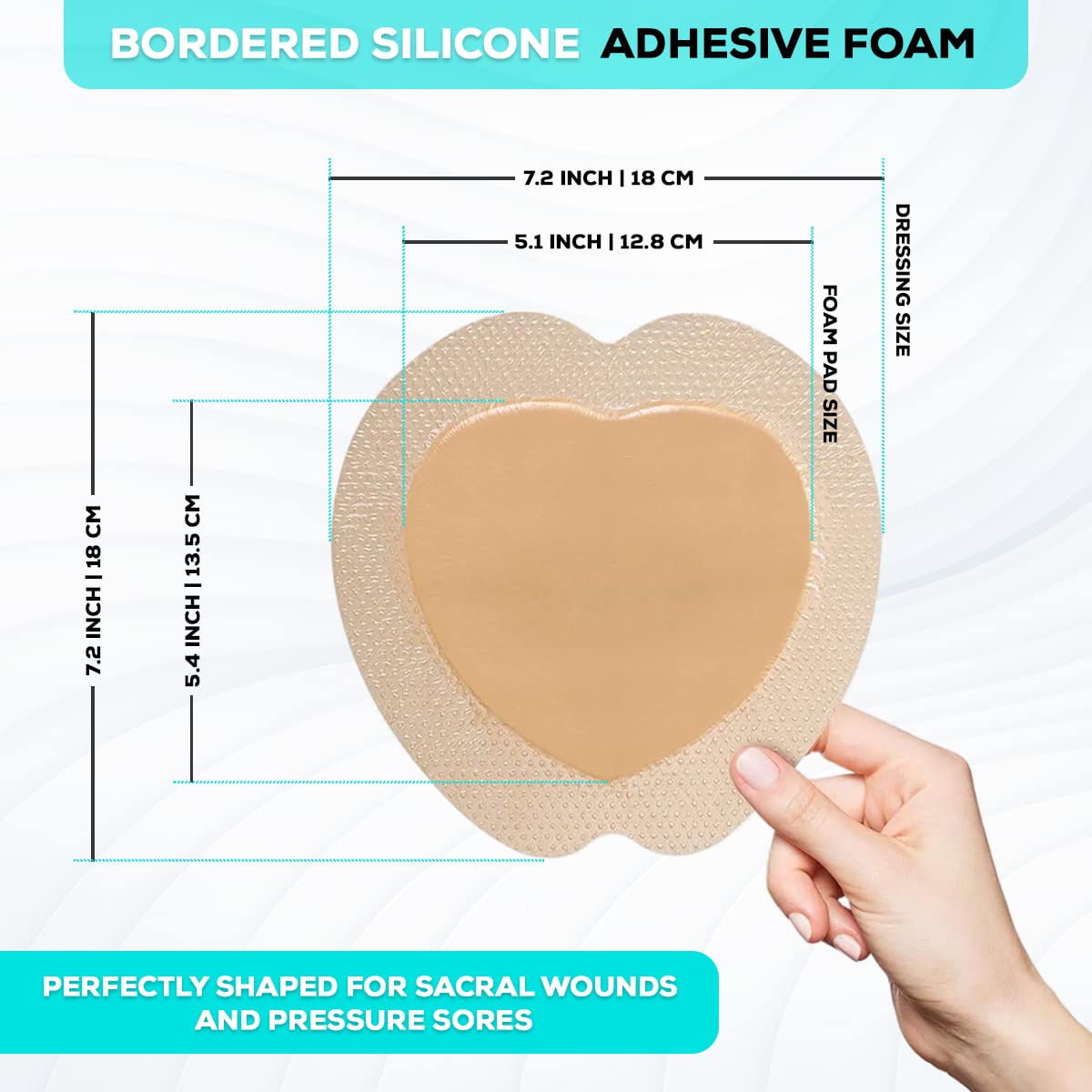 MedVance absorbing foam core dressing supports fluid management.
